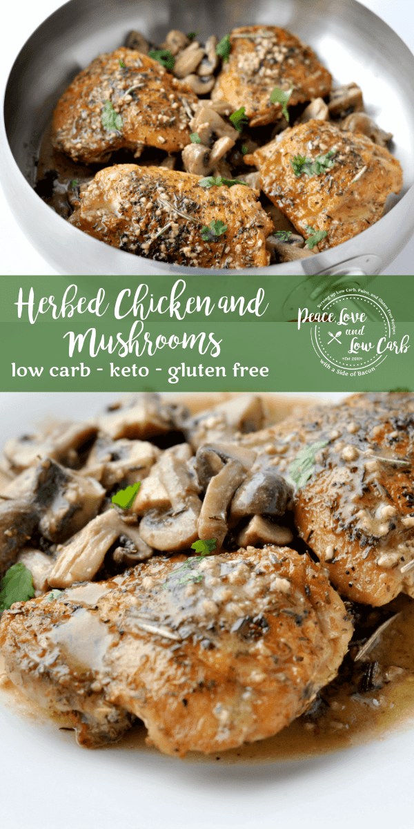 Whole30 Herbed Chicken and Mushrooms Peace Love and Low Carb