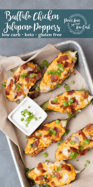 Two traditional bar appetizers just got a major makeover with this recipe. How about instead of choosing between jalapeno poppers or buffalo chicken wings, you just get both in one dish with the Buffalo Chicken Jalapeno Poppers?