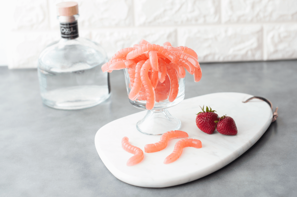 Low Carb Strawberry Margarita Gummy Worms | Peace Love and Low Carb 