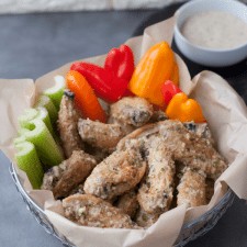 Crispy Baked Garlic Parmesan Wings