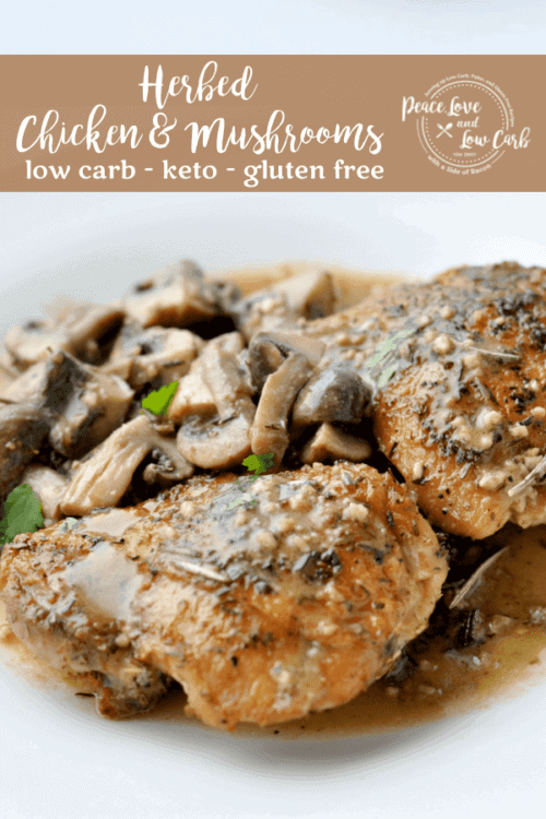 Whole30 Herbed Chicken and Mushrooms Peace Love and Low Carb