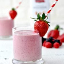 Low Carb Dairy Free Peanut Butter and Jelly PB&J Smoothie