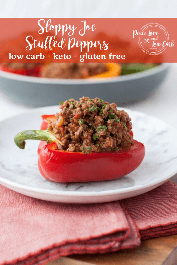 Low Carb Sloppy Joe Stuffed Peppers Peace Love and Low Carb