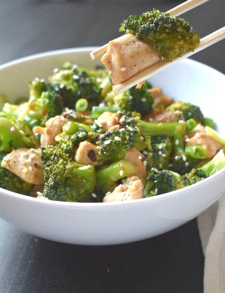 One Pot Keto Sesame Chicken and Broccoli