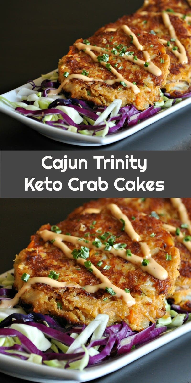 Cajun Trinity Keto Crab Cakes | Peace Love and Low Carb #keto #lowcarb #glutenfree #crabcakes