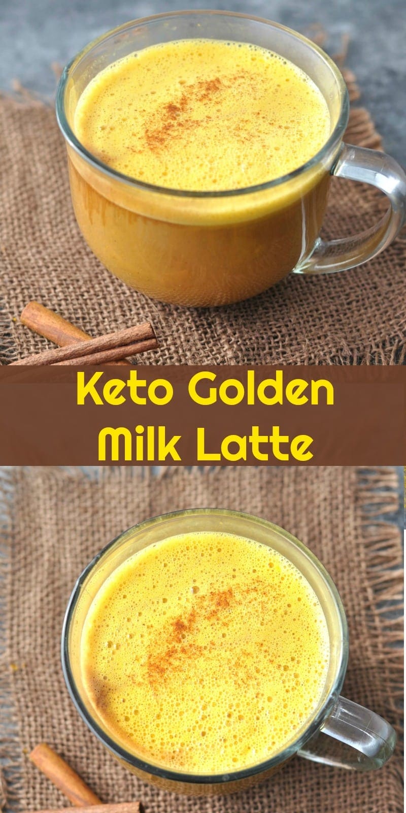 Keto Golden Milk Latte Turmeric Tea | Peace Love and Low Carb