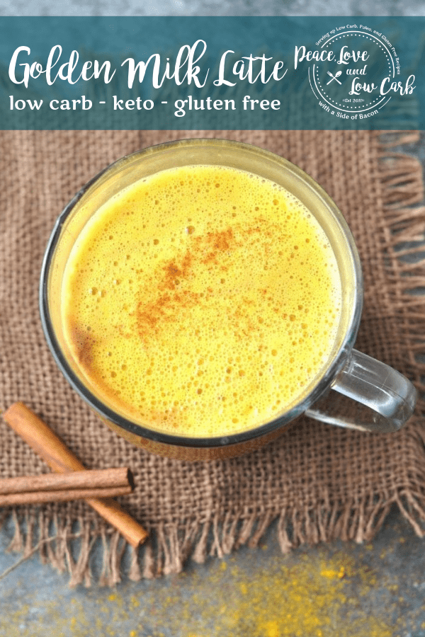 Keto Golden Milk Latte Turmeric Tea Peace Love and Low Carb