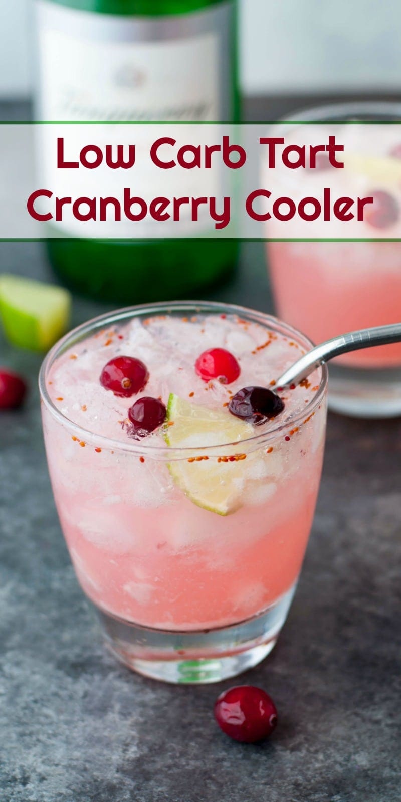 Tart Cranberry Cooler | Peace Love and Low Carb