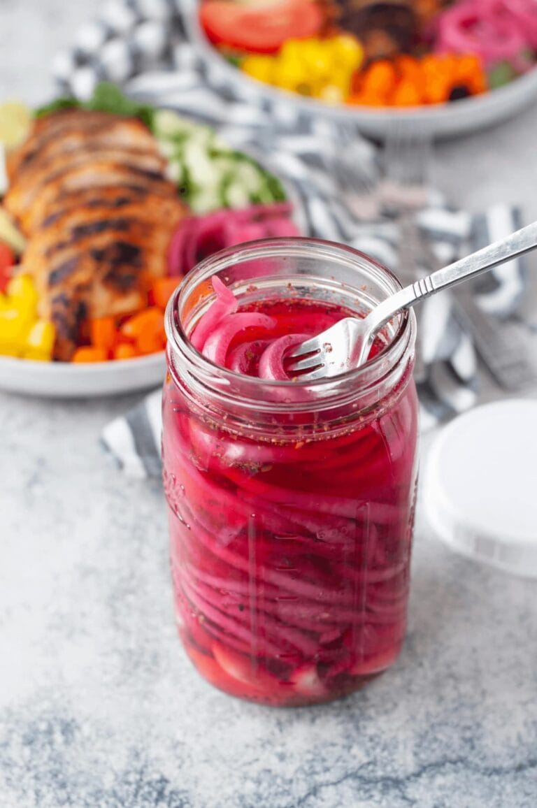 Pickled Red Onions - keto, whole30