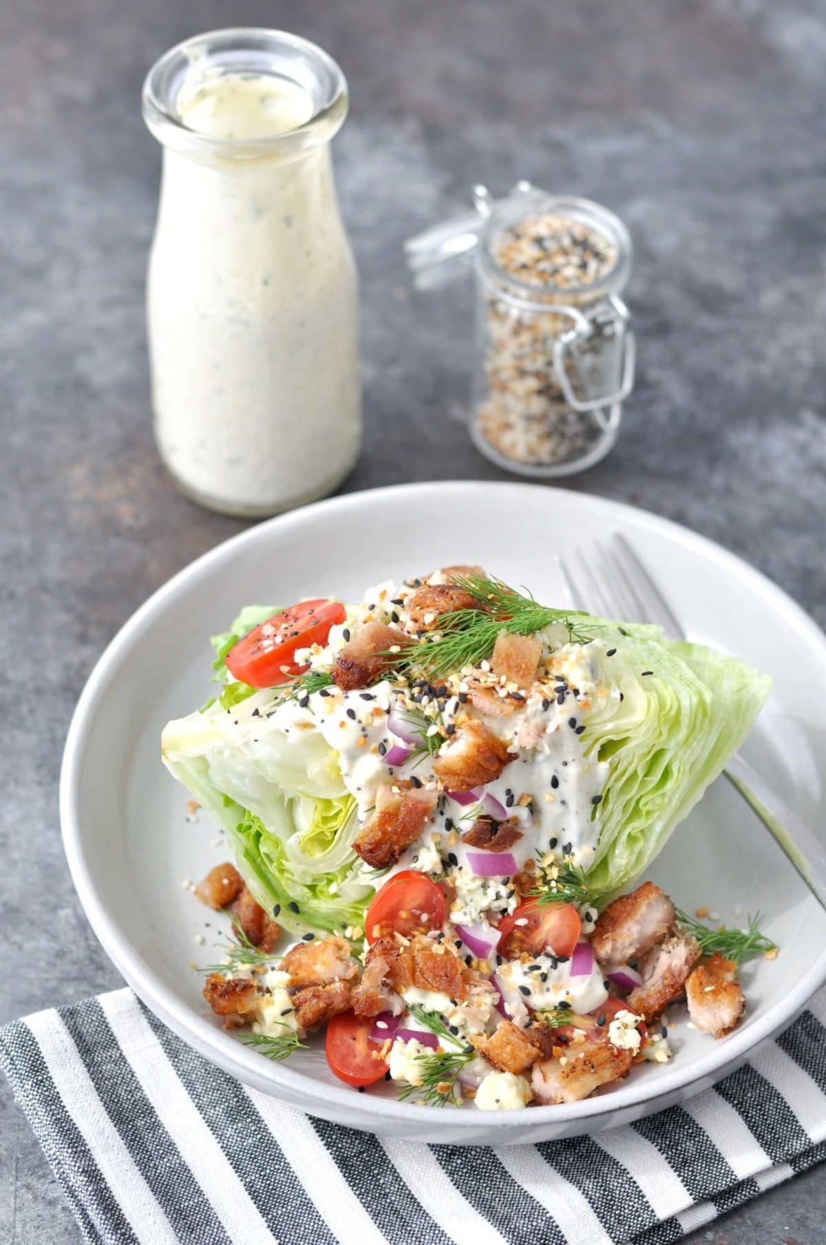 Pork Belly Wedge Salad - Peace Love and Low Carb