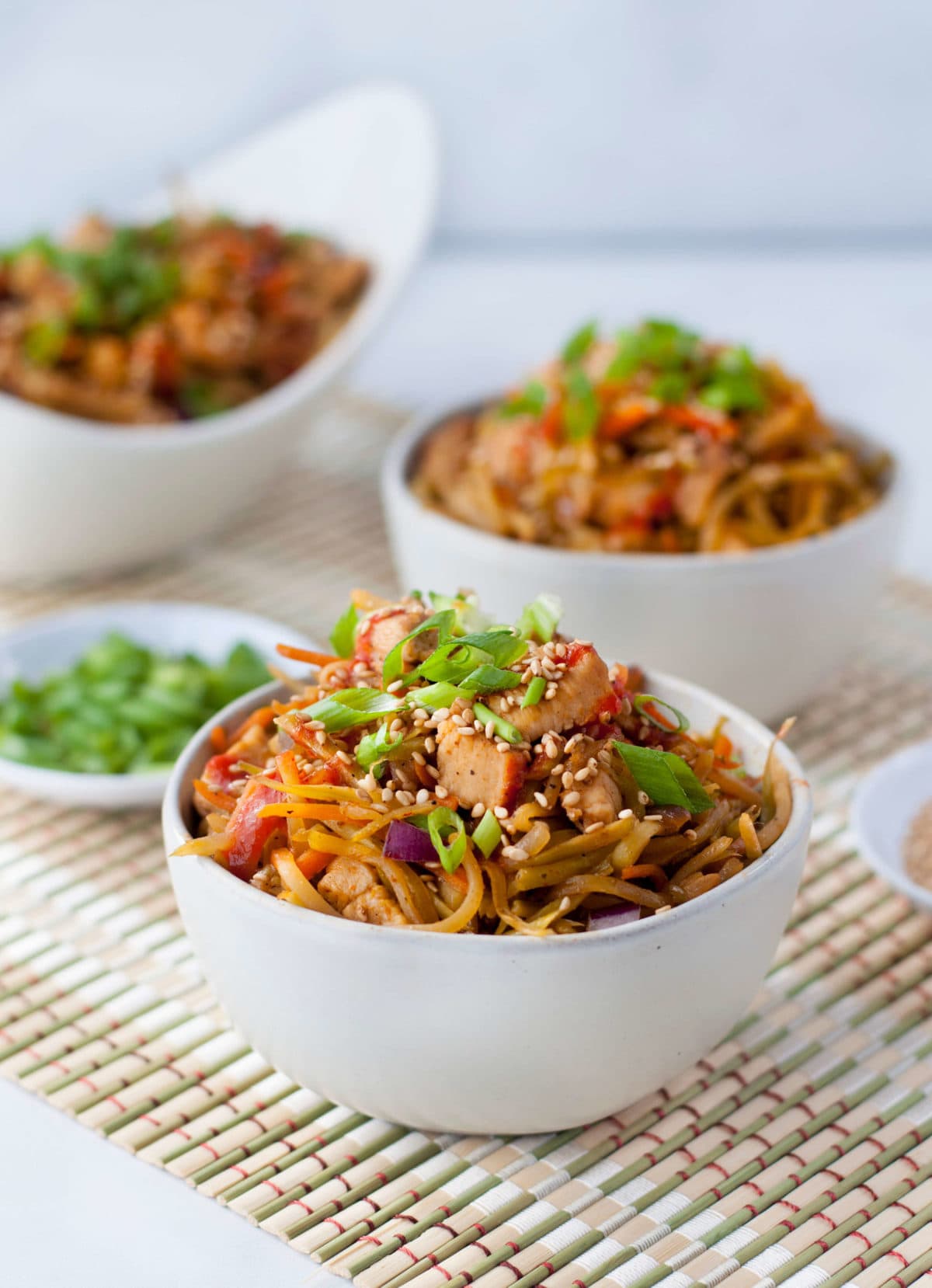 Sesame Chicken Egg Roll in a Bowl | Peace Love and Low Carb