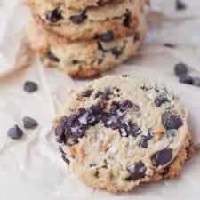 Keto Salted Caramel Chocolate Chip Cookies