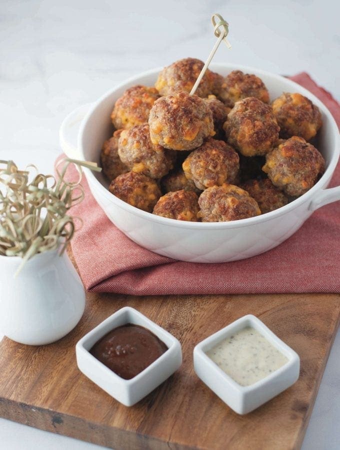 Keto Sausage Balls | Peace Love and Low Carb