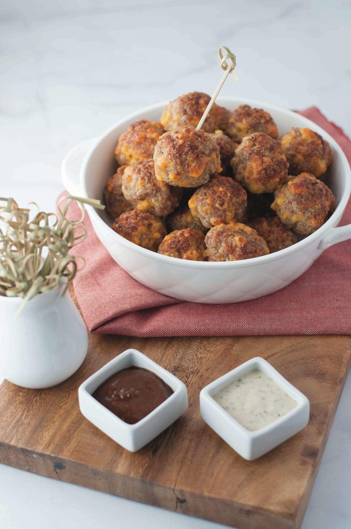 Keto Sausage Balls | Peace Love and Low Carb