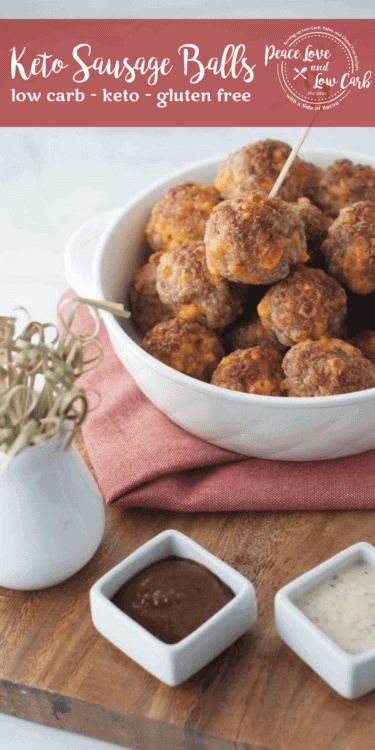 Your favorite holiday appetizer just got a keto makeover. These Keto Sausage Balls are the perfect quick and easy low carb appetizer for all occasions.