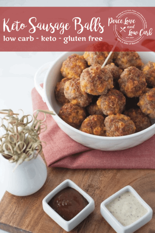 Your favorite holiday appetizer just got a keto makeover. These Keto Sausage Balls are the perfect quick and easy low carb appetizer for all occasions.