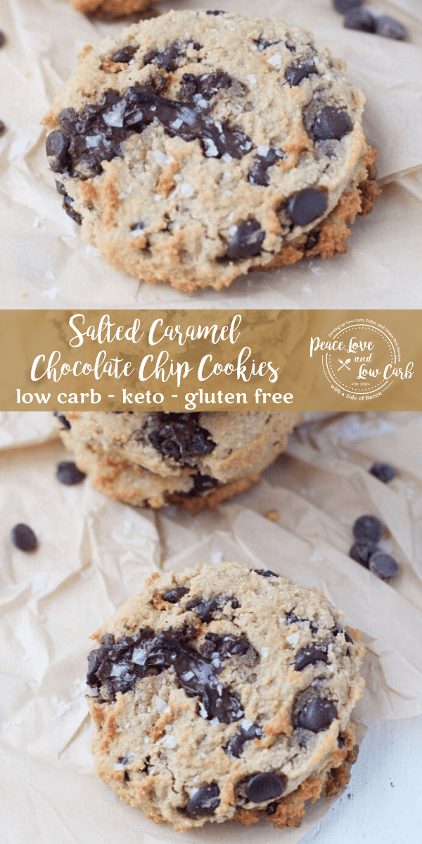 Keto Salted Caramel Chocolate Chip Cookies Peace Love and Low Carb
