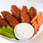 Keto Buffalo Chicken Tenders | Peace Love and Low Carb