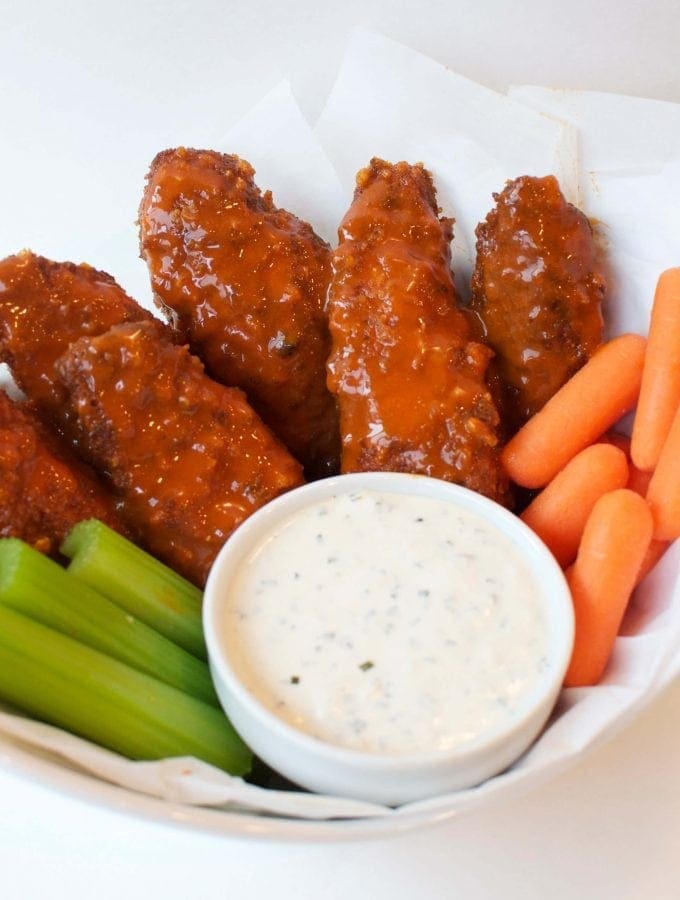 Keto Buffalo Chicken Tenders | Peace Love and Low Carb