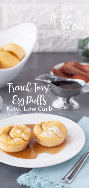 Keto French Toast Egg Puffs | Peace Love and Low Carb
