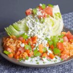 Buffalo Chicken Wedge Salad | Peace Love and Low Carb