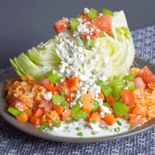 Buffalo Chicken Wedge Salad