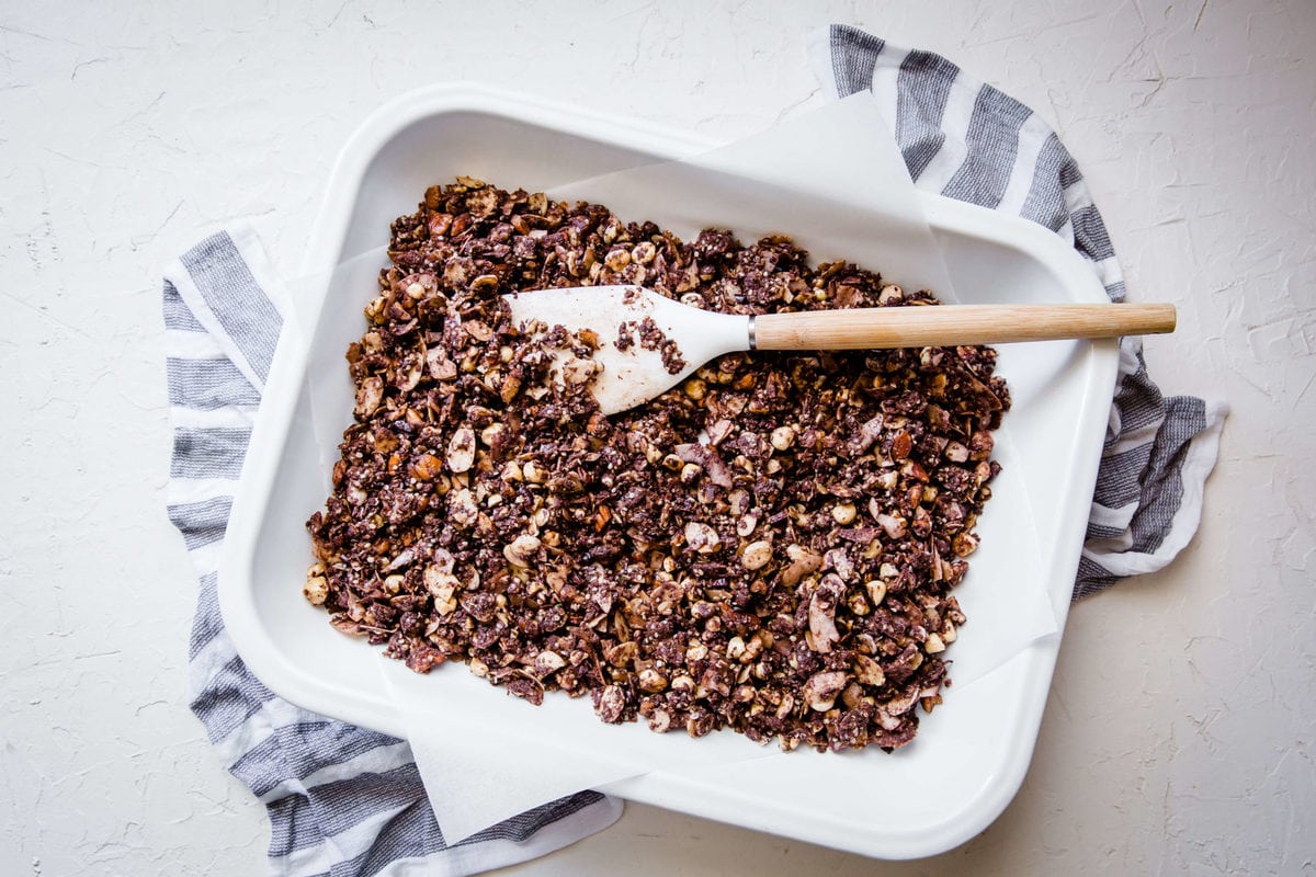 Nutty Chocolate Keto Granola | Peace Love and Low Carb