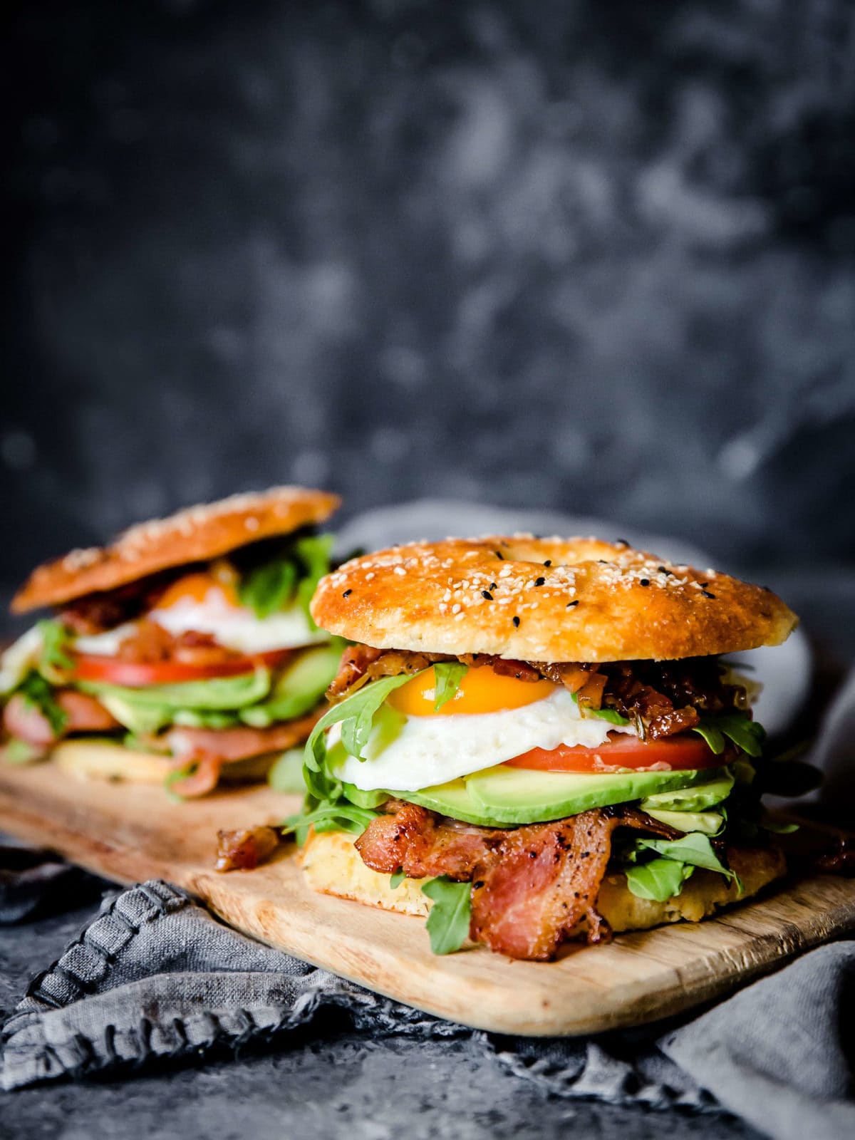 Keto Bagel Breakfast Sandwiches | Peace Love and Low Carb