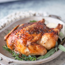 Herbed Butter Roasted Chicken
