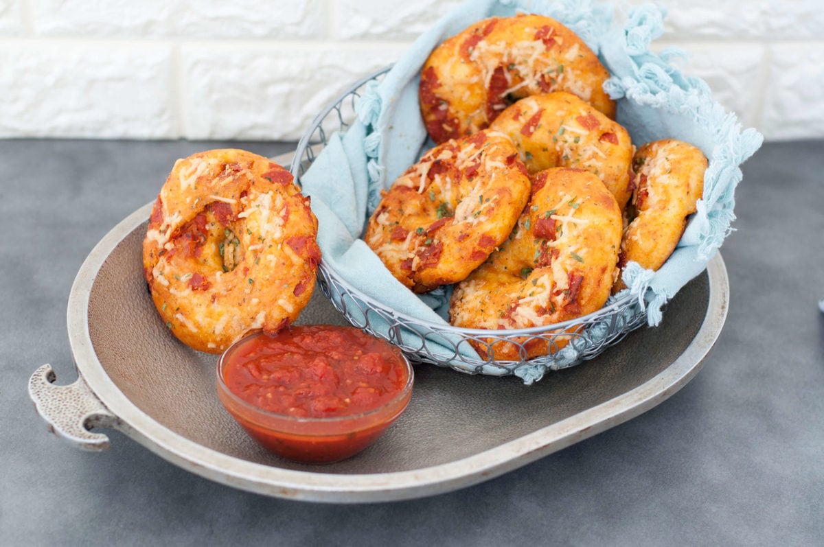 Keto Pizza Bagels | Peace Love and Low Carb