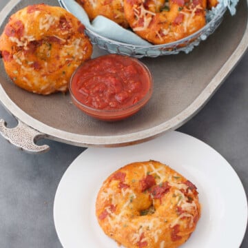 Keto Pizza Bagels | Peace Love and Low Carb