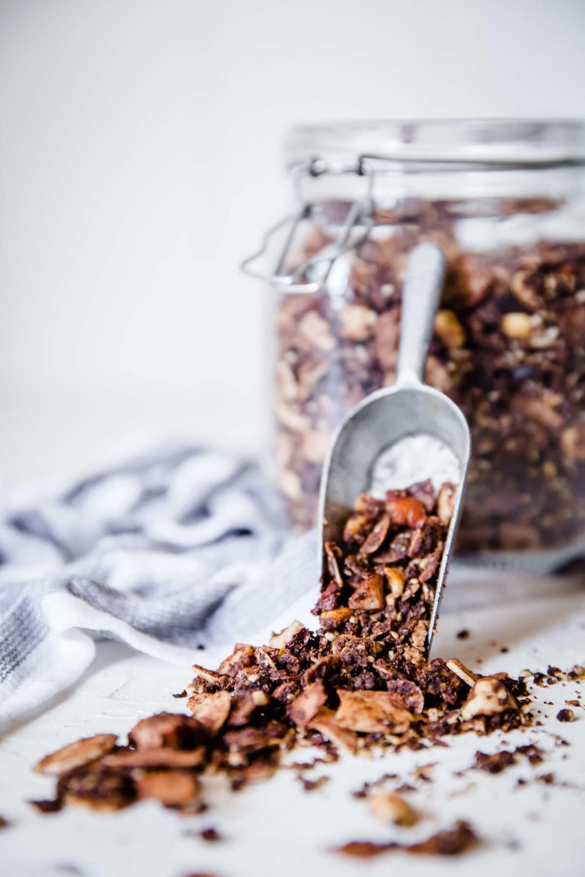 Nutty Chocolate Keto Granola | Peace Love and Low Carb