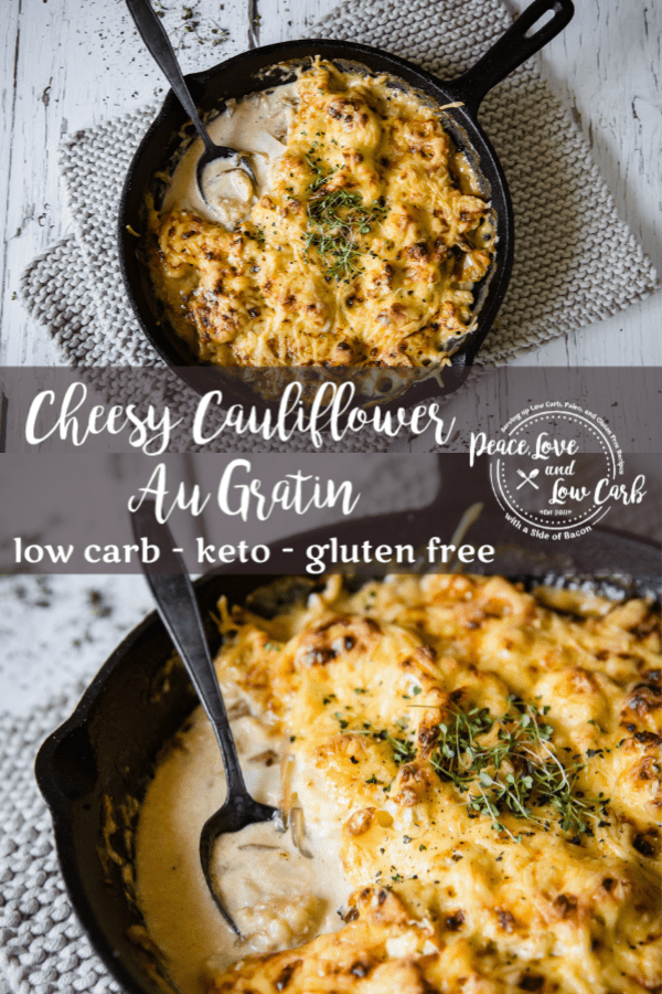 Keto Cauliflower Au Gratin - Peace Love And Low Carb