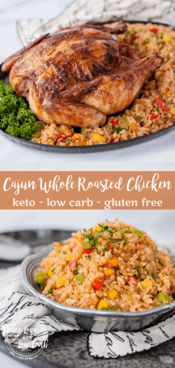 Whole Roasted Cajun Chicken | Peace Love and Low Carb