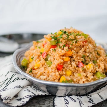 Keto Cajun Cauliflower Rice | Peace Love and Low Carb