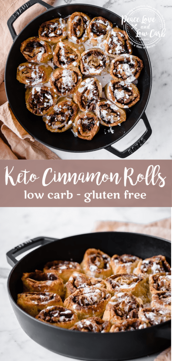 Maple Keto Cinnamon Rolls | Peace Love and Low Carb