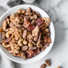 Keto Candied Nuts with Bacon