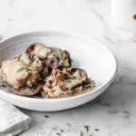 Keto Reuben Stuffed Mushrooms | Peace Love and Low Carb