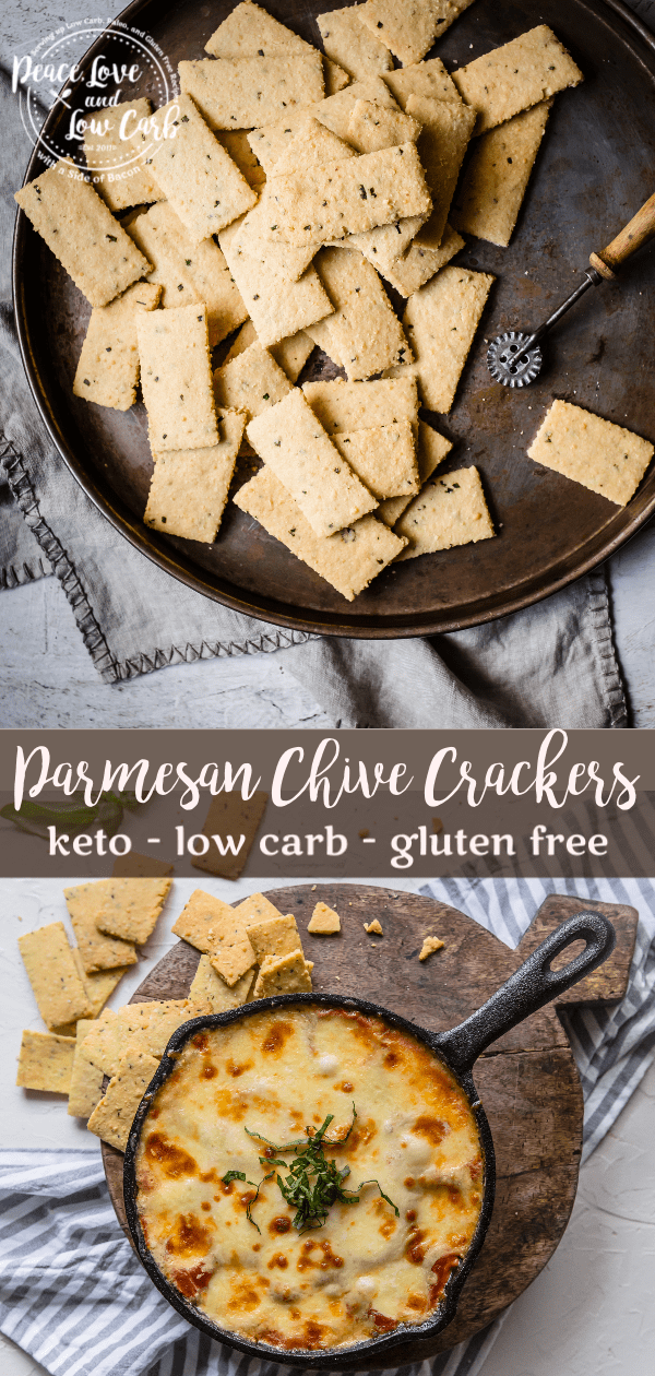 Garlic Parmesan Keto Crackers Peace Love and Low Carb