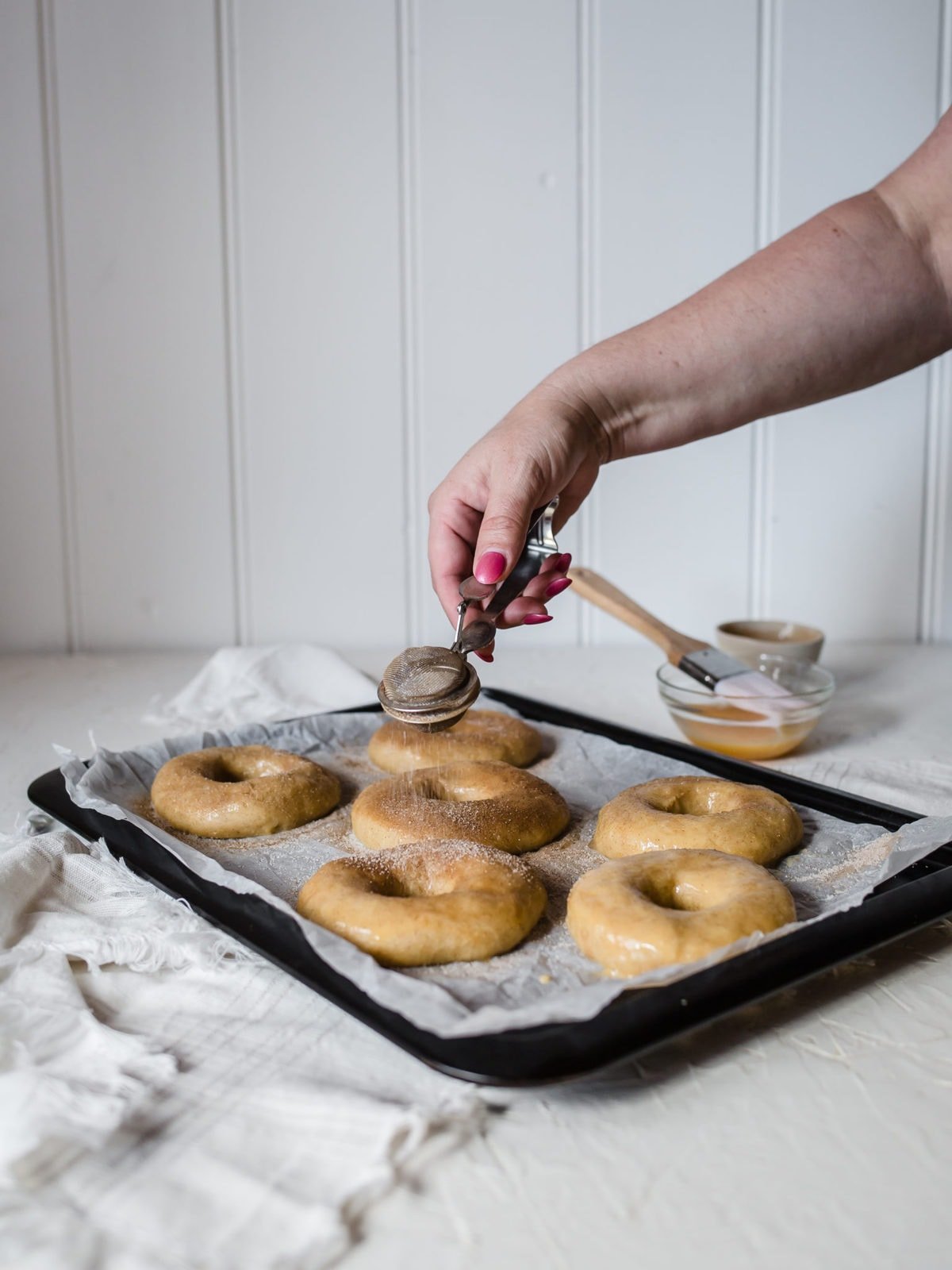 Keto Cinnamon Sugar Bagels | Peace Love and Low Carb