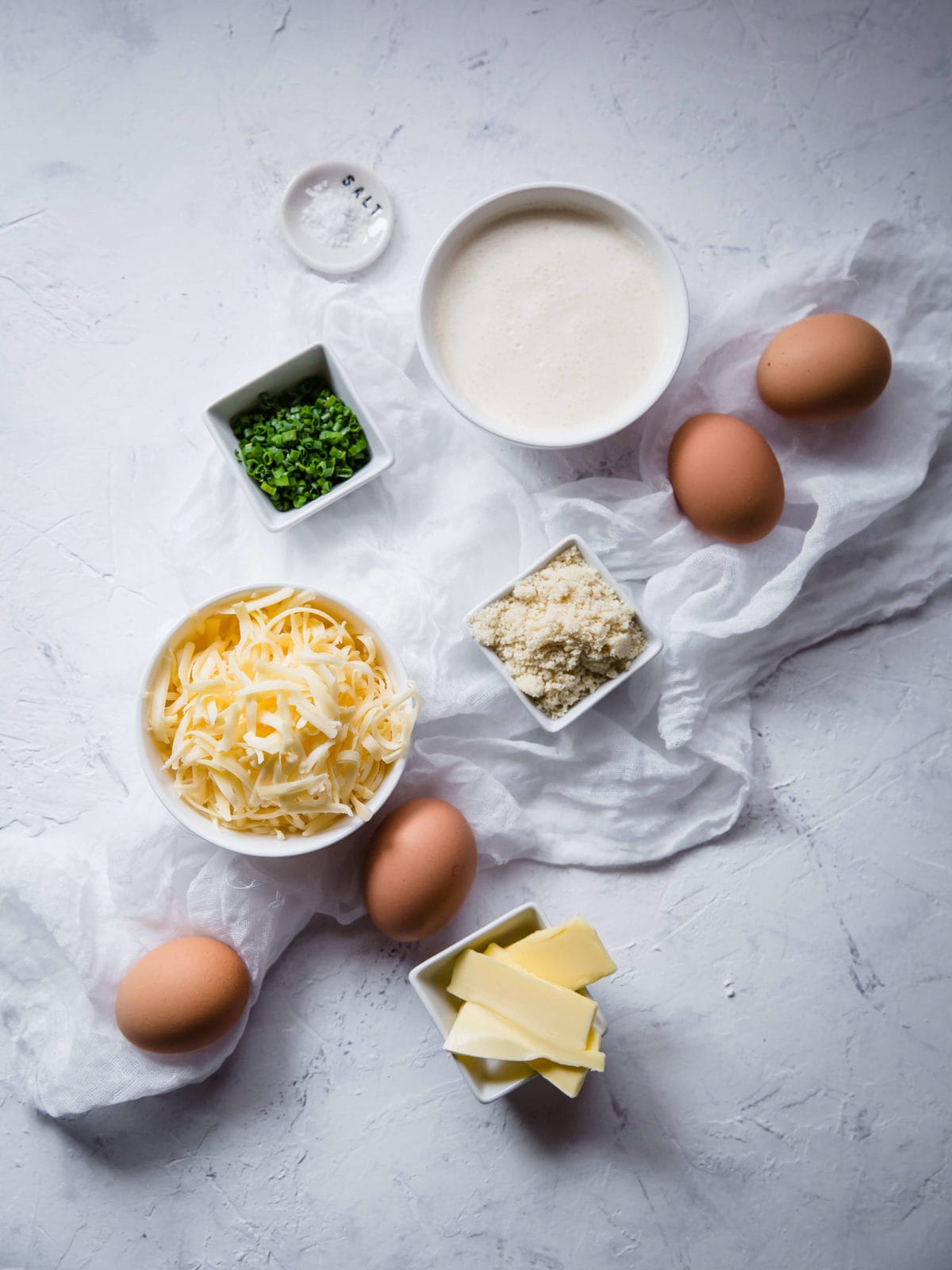 Cheese and Chive Keto Souffles | Peace Love and Low Carb