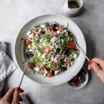 Cucumber Noodle Greek Salad | Peace Love and Low Carb