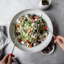 Keto Cucumber Greek Salad