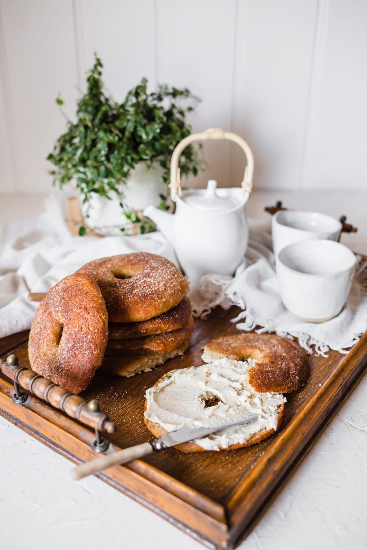 Keto Cinnamon Sugar Bagels | Peace Love and Low Carb