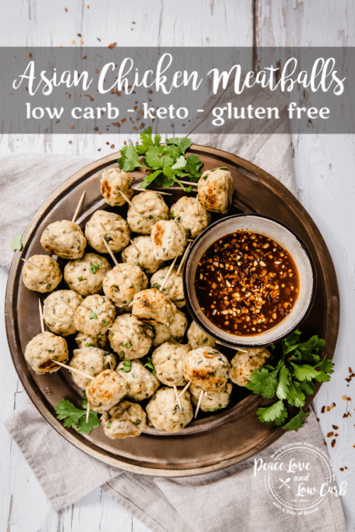 The Keto Asian Chicken Meatballs are the perfect low carb appetizer to serve at your next keto get together. They are the perfect blend of sweet and savory. 