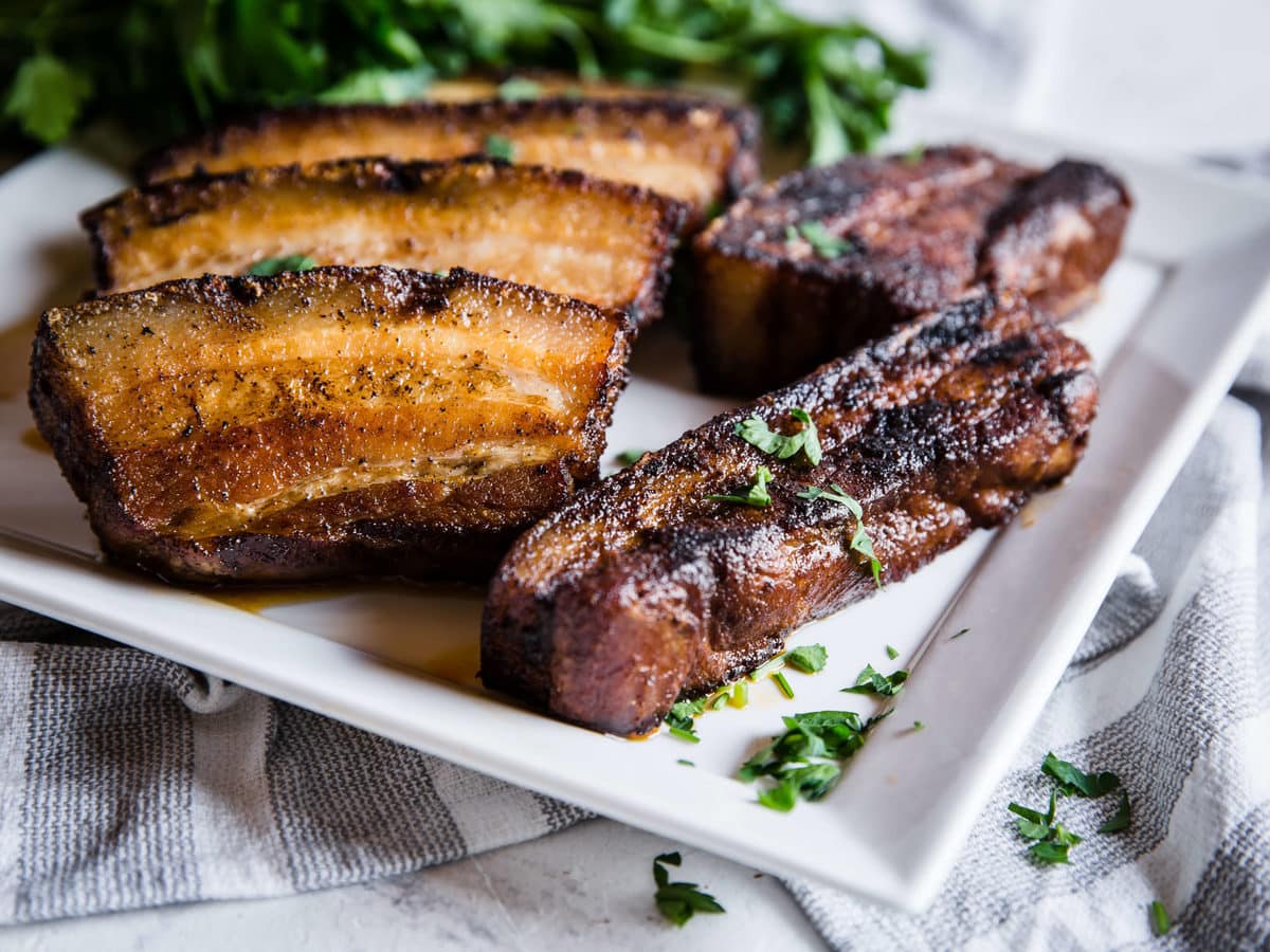 Keto Coffee Barbecue Pork Belly | Peace Love and Low Carb