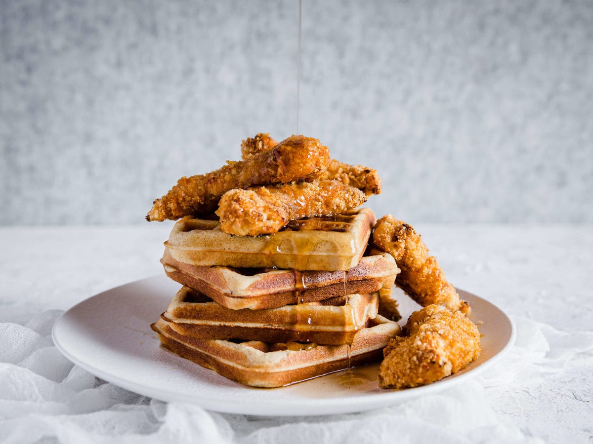 This Keto Chicken and Waffles recipe is combining the ultimate soul food with comfort food at its finest. This healthier version may be low carb, and gluten free, but it is packed with flavor.