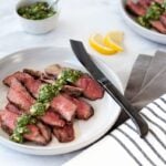 This Flat Iron Steak with Horseradish Gremolata is juicy, herbaceous and packed with flavor while still being keto, paleo, and whole30 approved. 