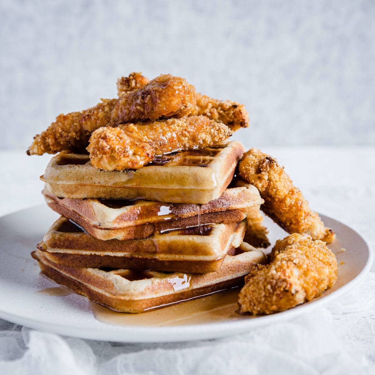 Keto Chicken and Waffles | Peace Love and Low Carb