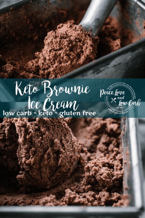 Rich and delicious, this Keto Brownie Ice Cream is the perfect summer treat. It's so good that you won't even know it is low carb and gluten free.